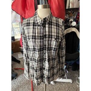 Harley Davidson Women's Flannel With Pink Logo Embroidery Size M